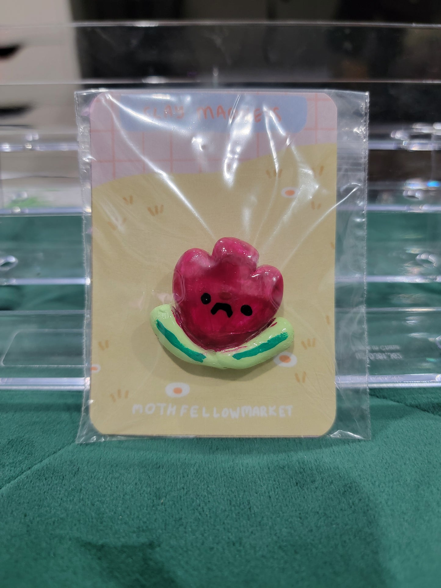tulip clay magnet