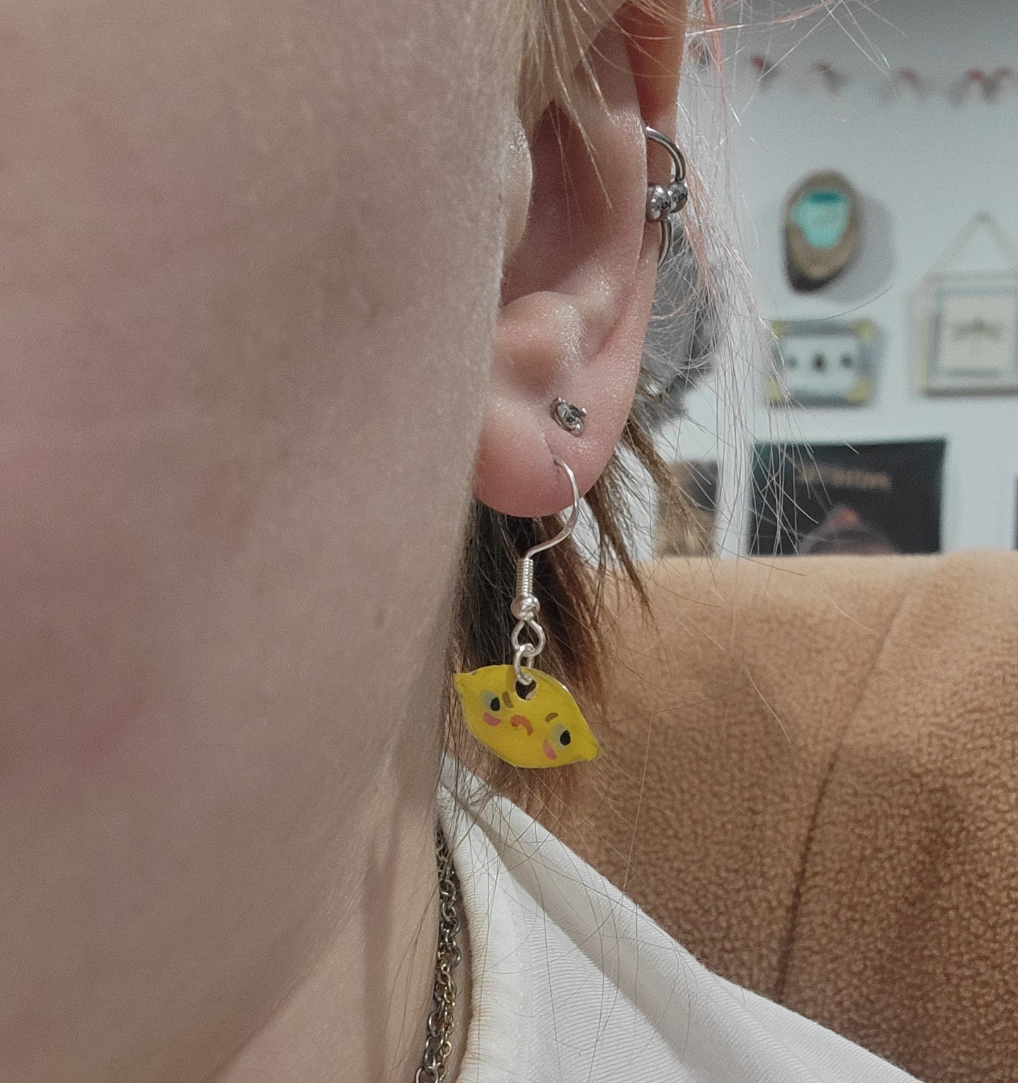 sour puss dangle earrings