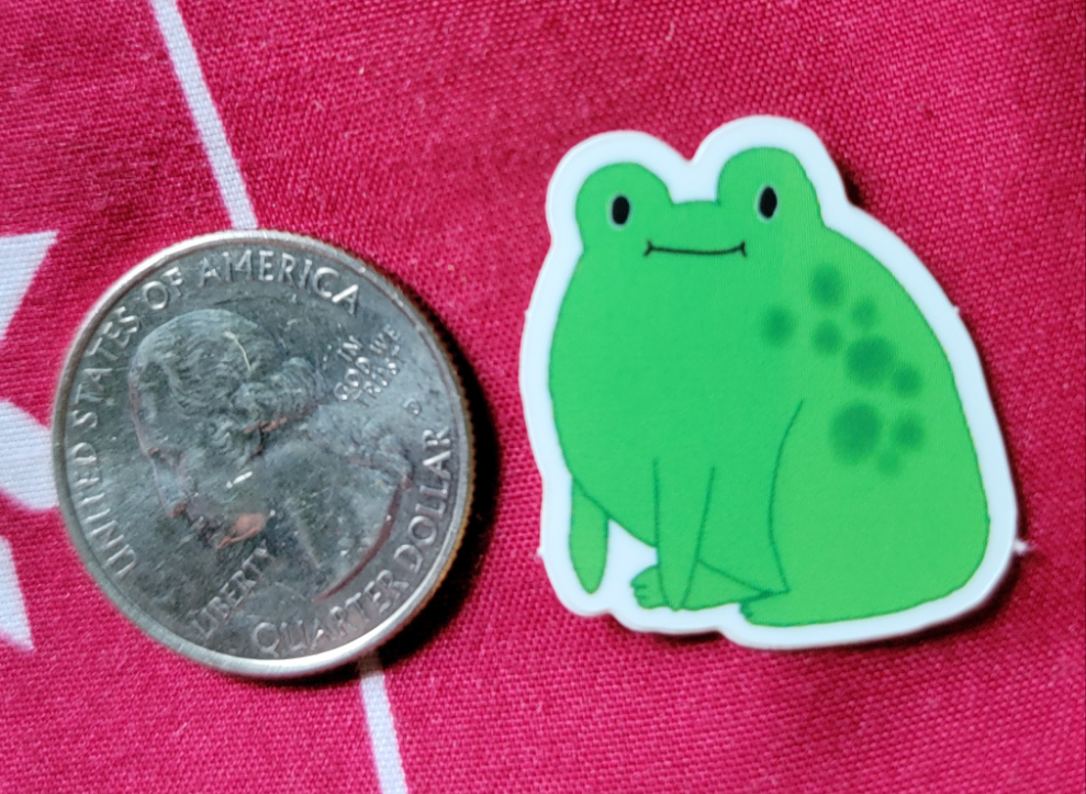 chubby frog sticker