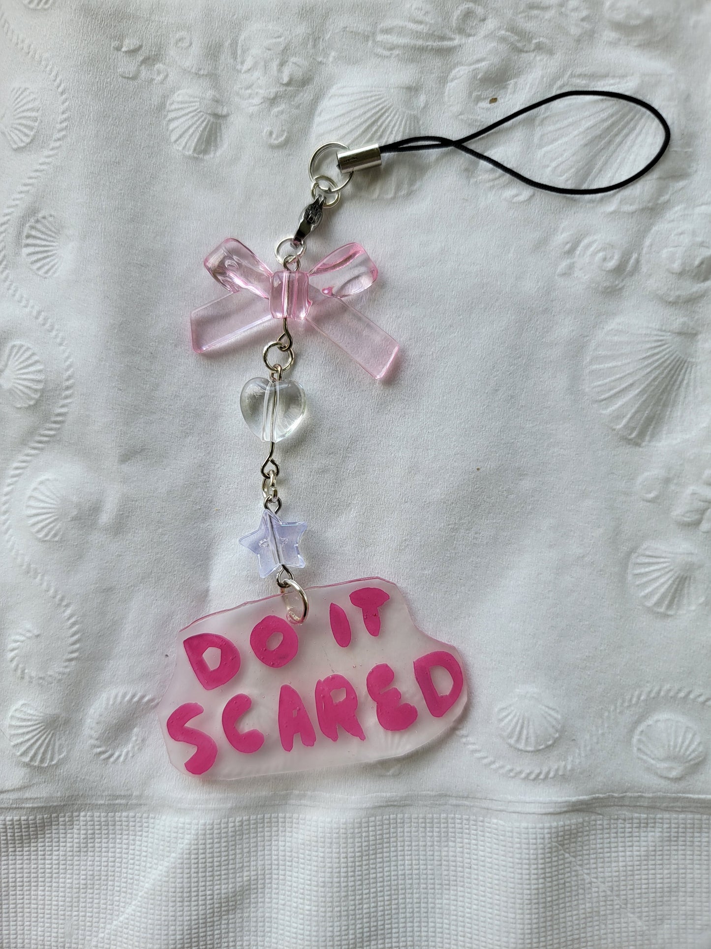 DO IT SCARED keychain