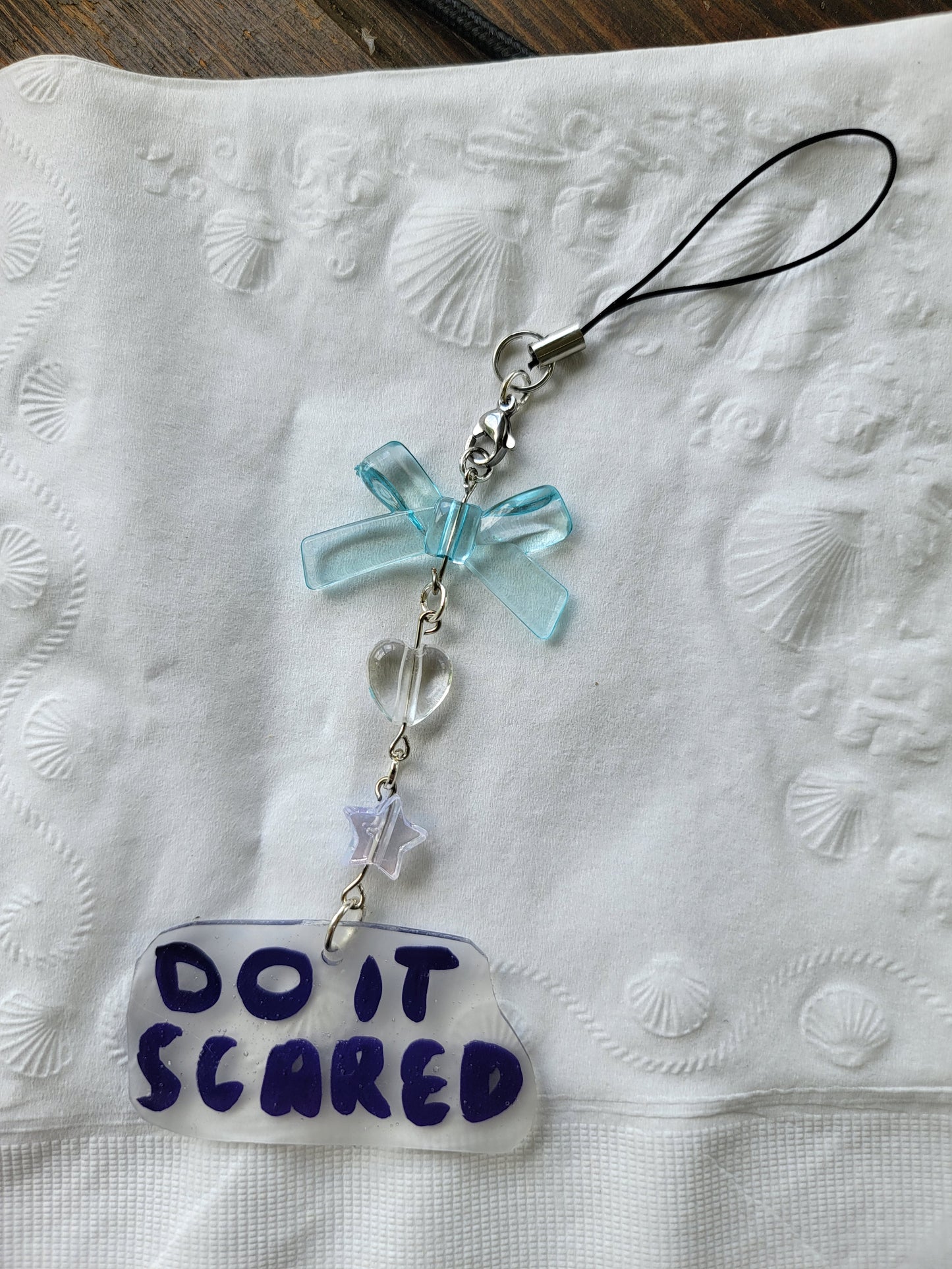 DO IT SCARED keychain