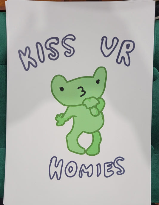 kiss ur homies large print