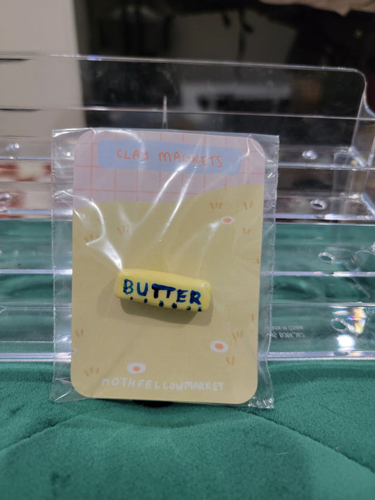 butter clay magnet