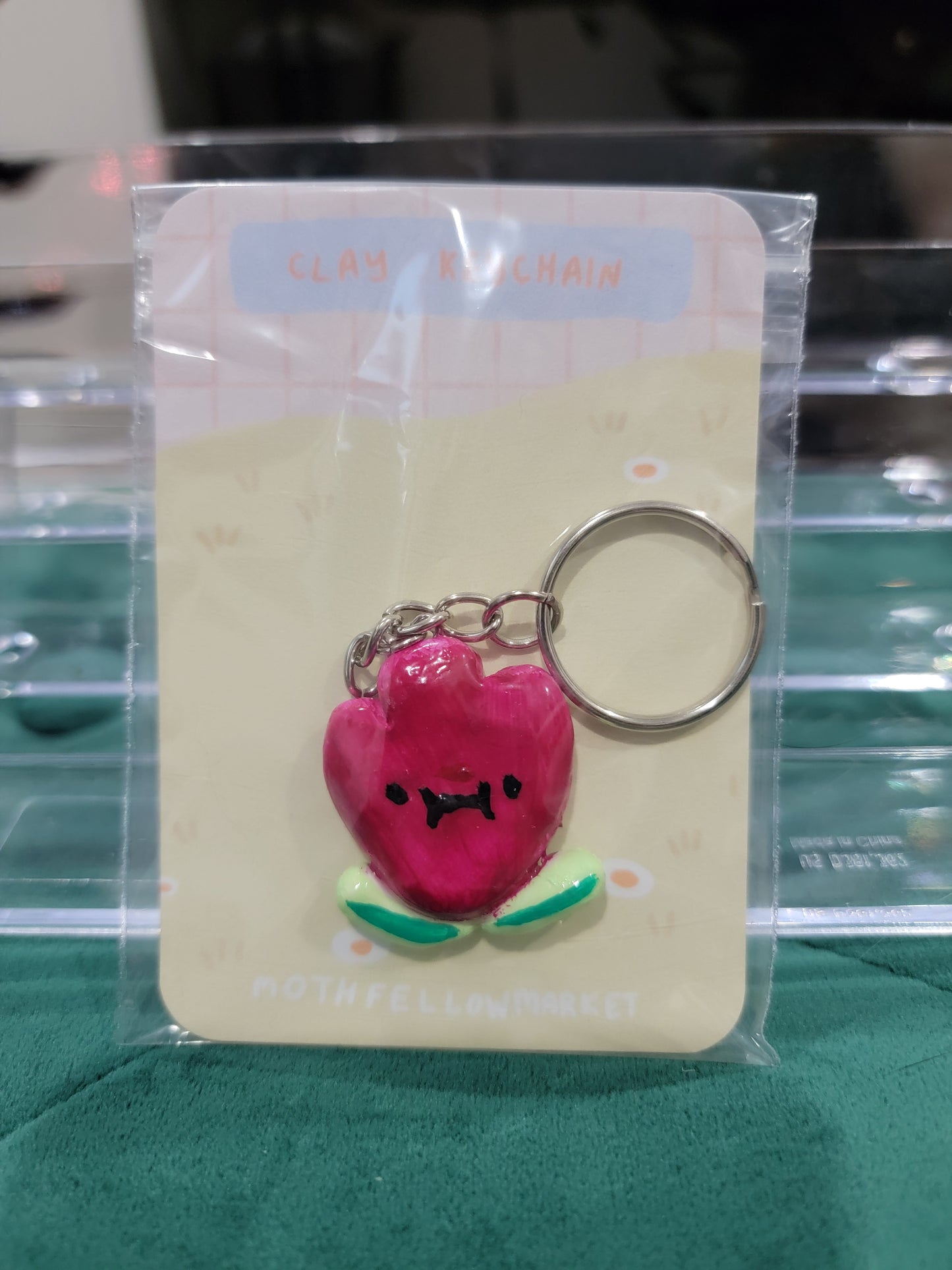 tulip clay keychains