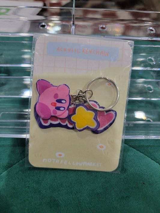 kirby acrylic keychain