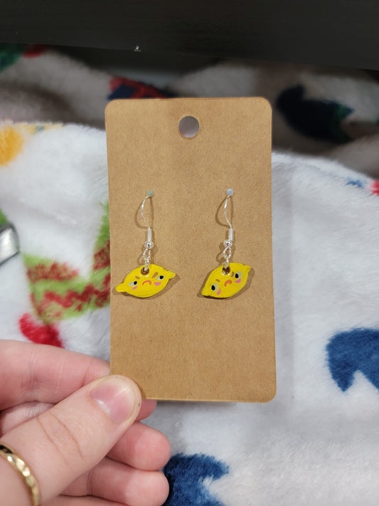 sour puss dangle earrings