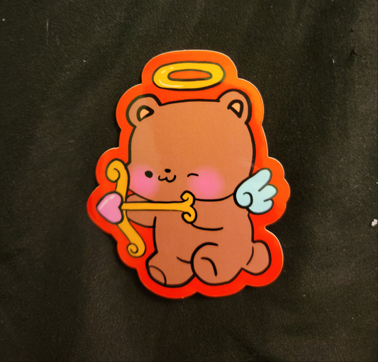 cupid bear sticker
