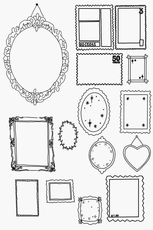 frames & stamps flash sheet