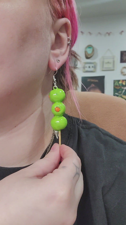 olive trio earrings