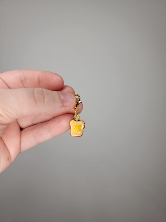 mini buttered toast charm
