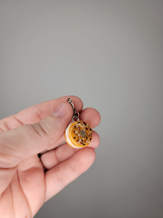 mini bagel sandwich charm