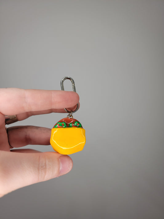 sleeping pickles keychain