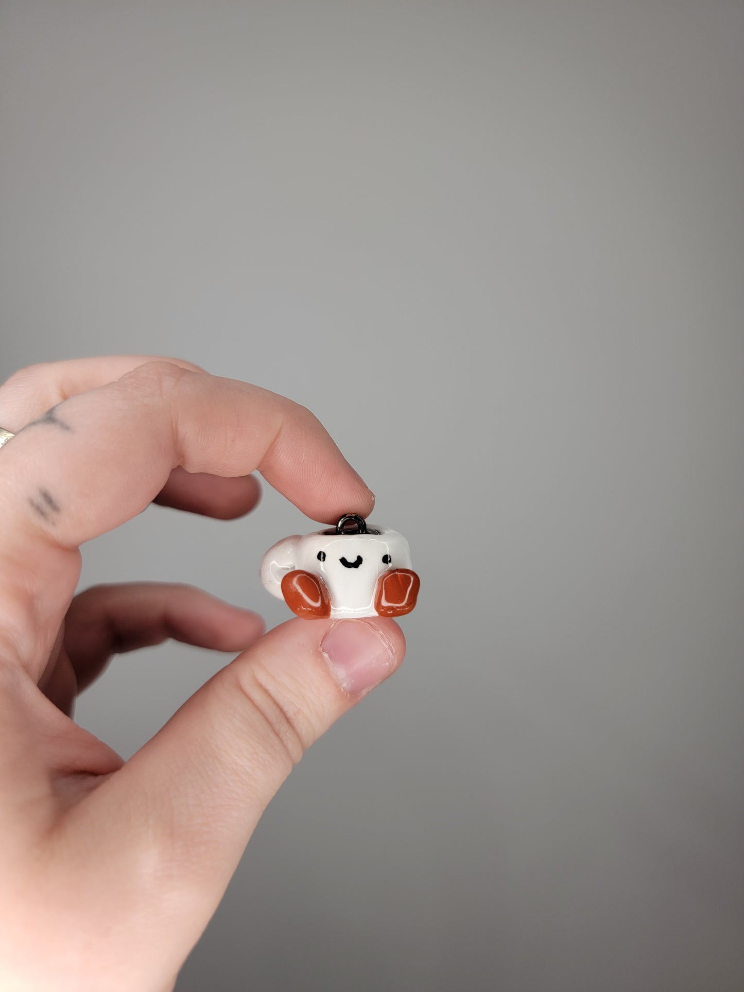 matcha & coffee mug charm