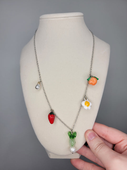 cute things charm necklace