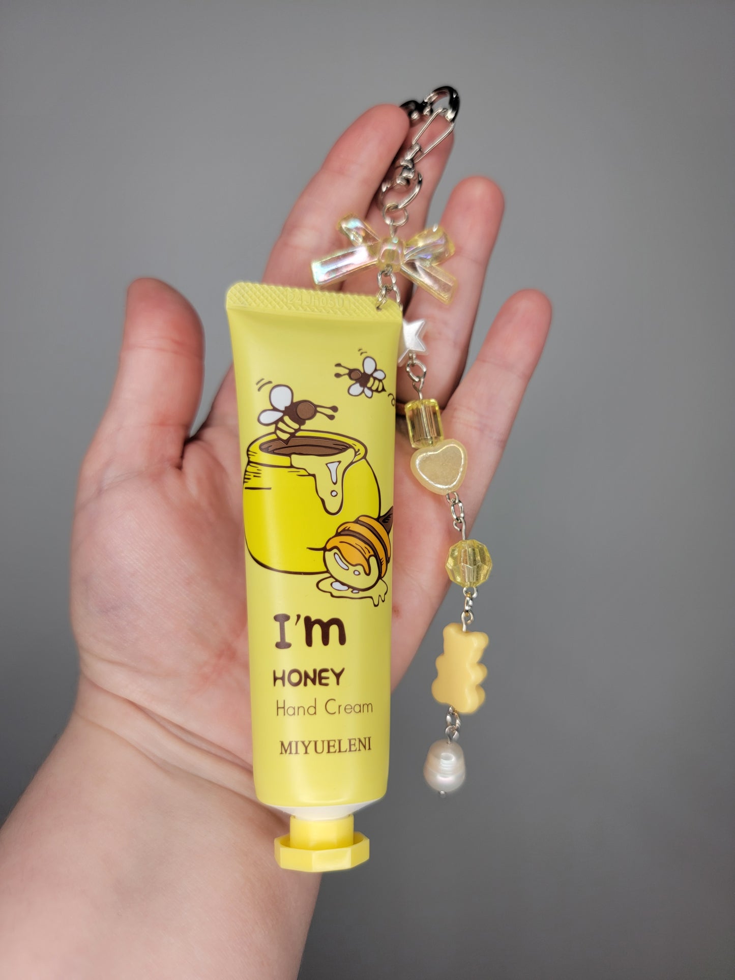 lotion charm keychain
