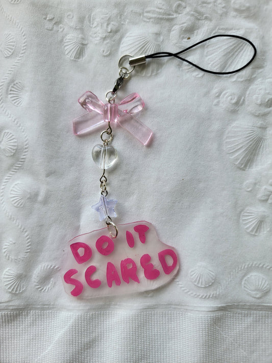 DO IT SCARED keychain