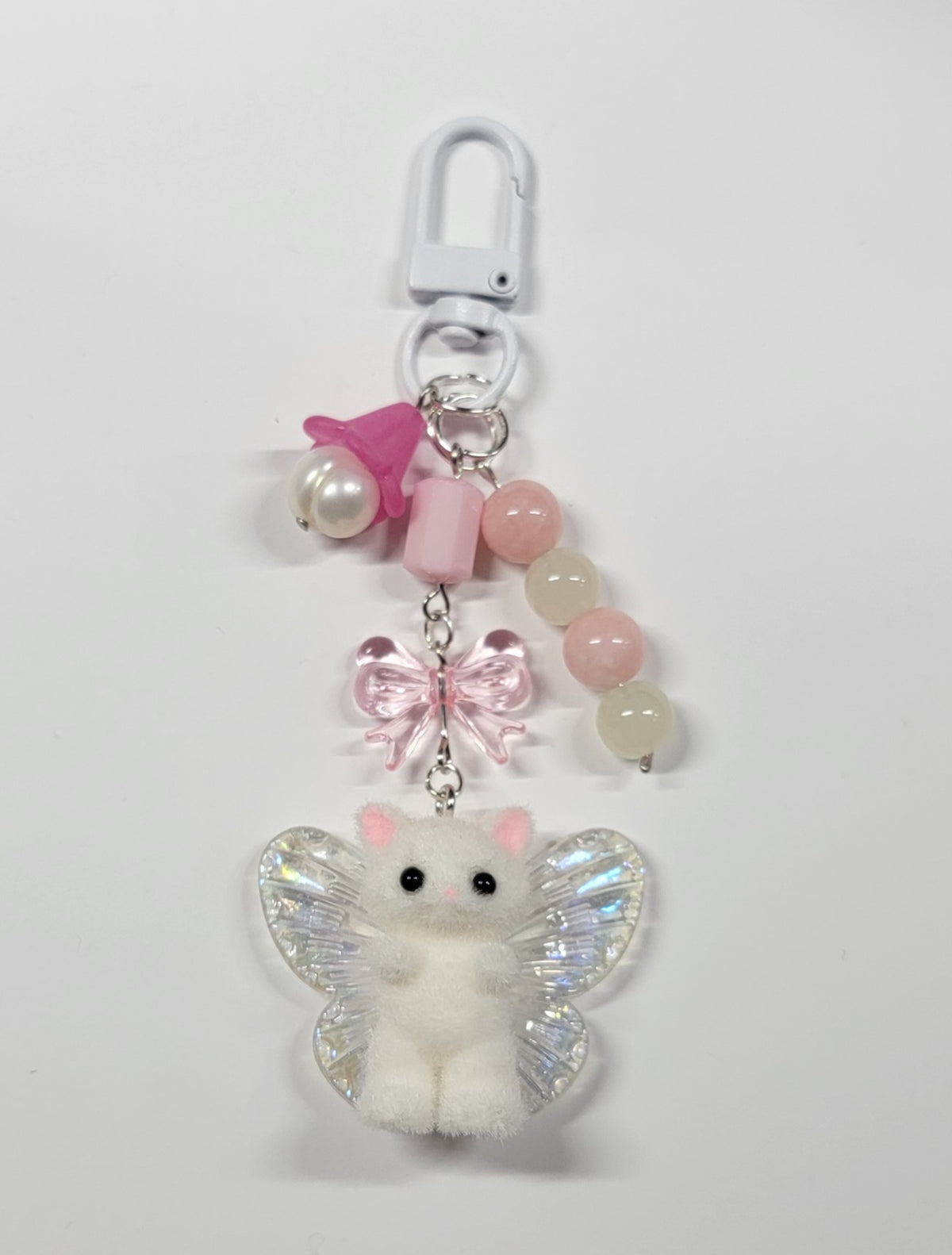 "she was a fairy" fairy cat keychain