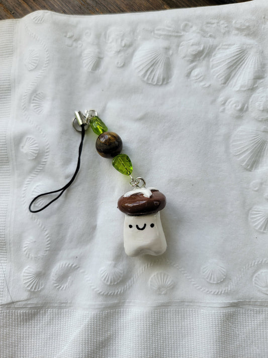 mushroom bff charm keychains
