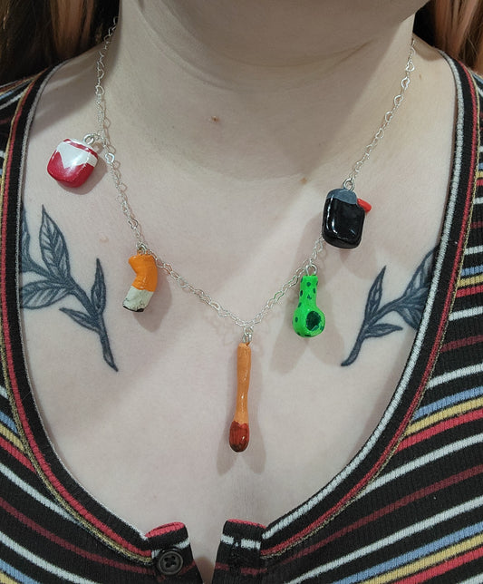 handmade vices necklace