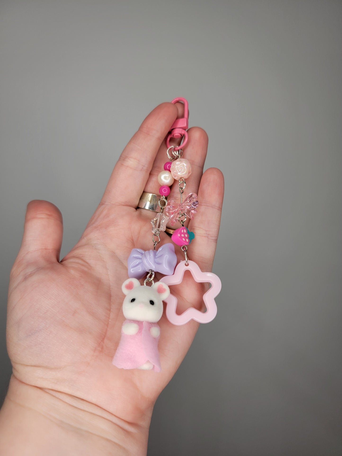 mouse critter keychain