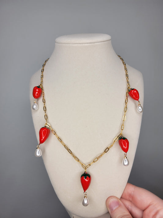 strawberry dream necklace
