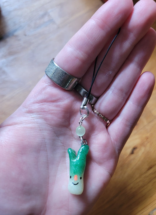 green onion phone strap