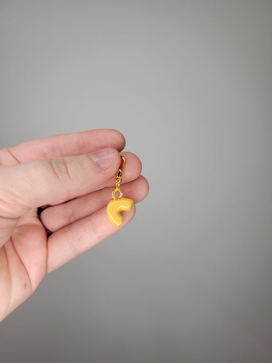 mini macaroni noodle charm