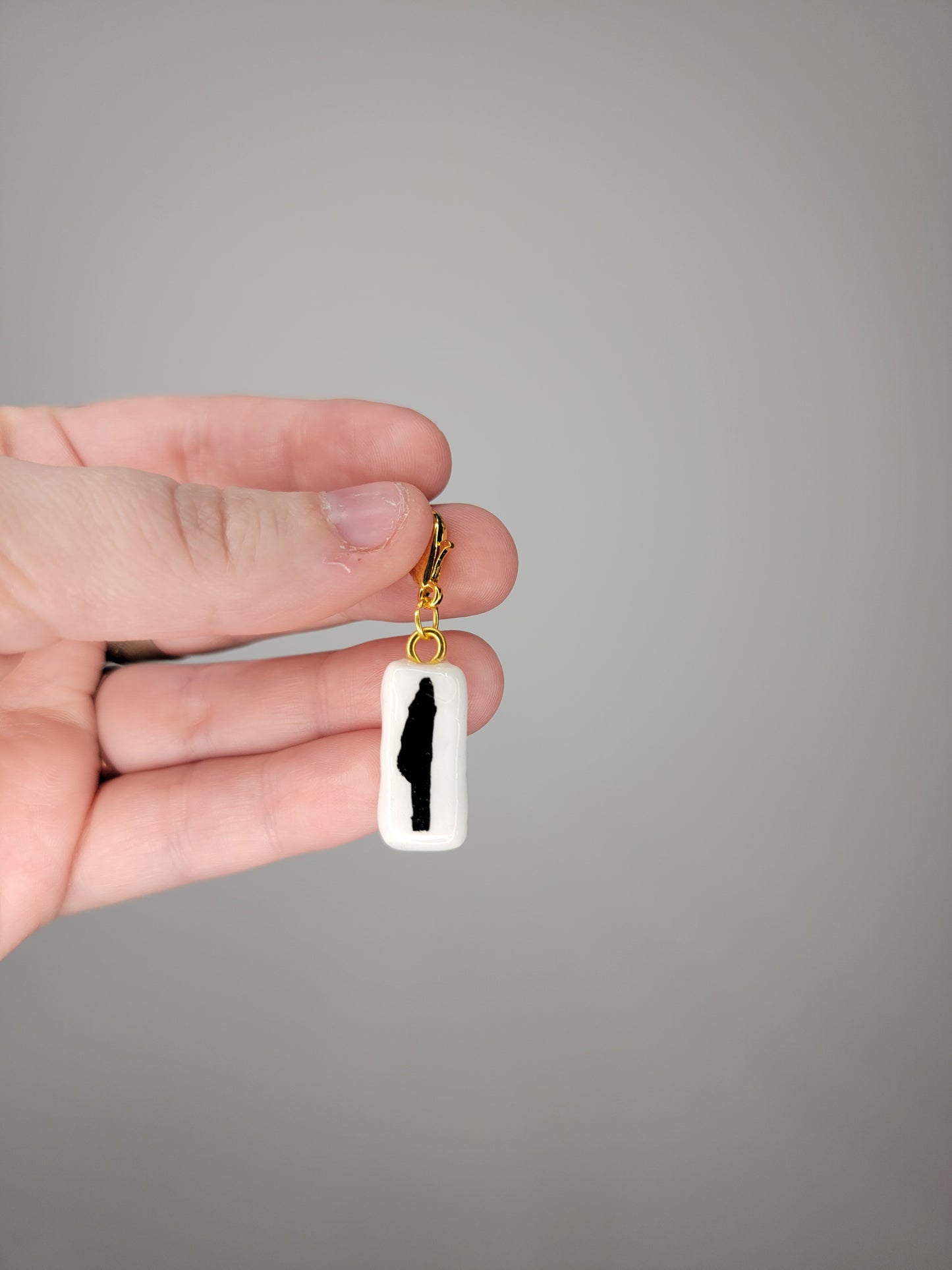 fork, spoon, and knife mini charm