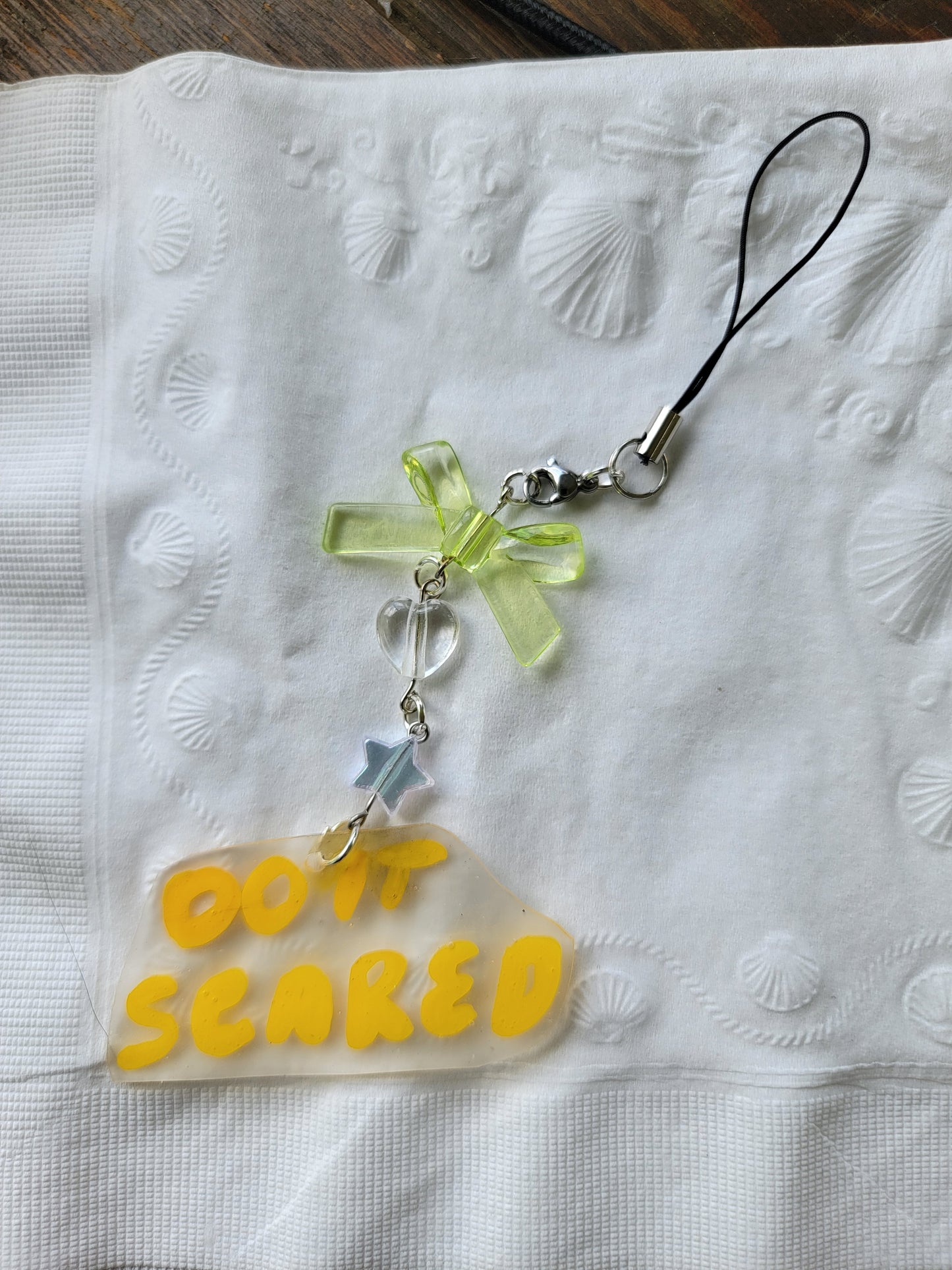 DO IT SCARED keychain
