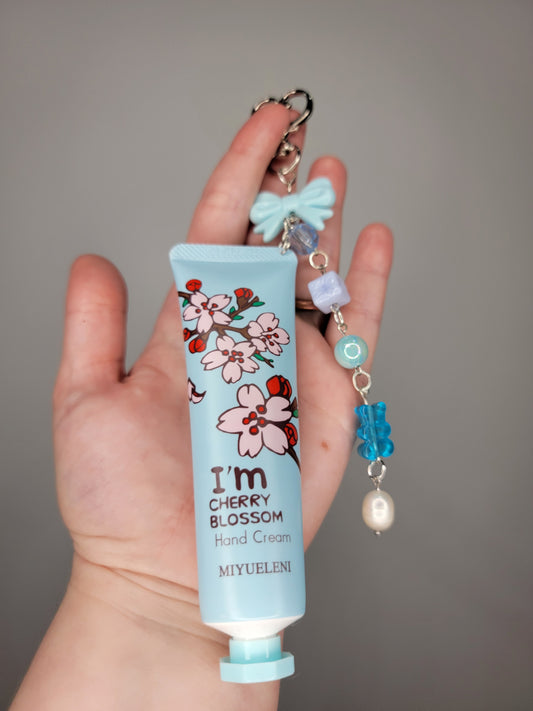 lotion charm keychain