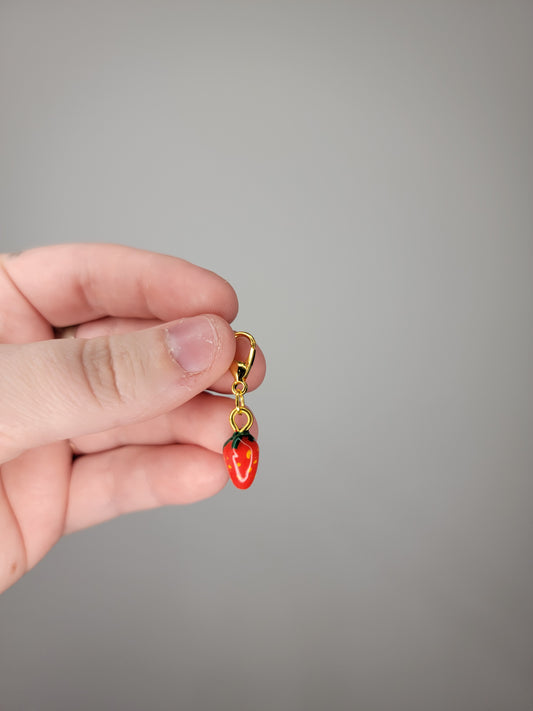 mini strawberry charm