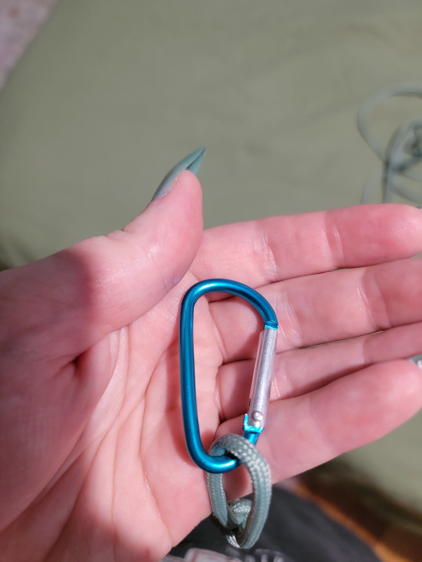custom phrase paracord keychain