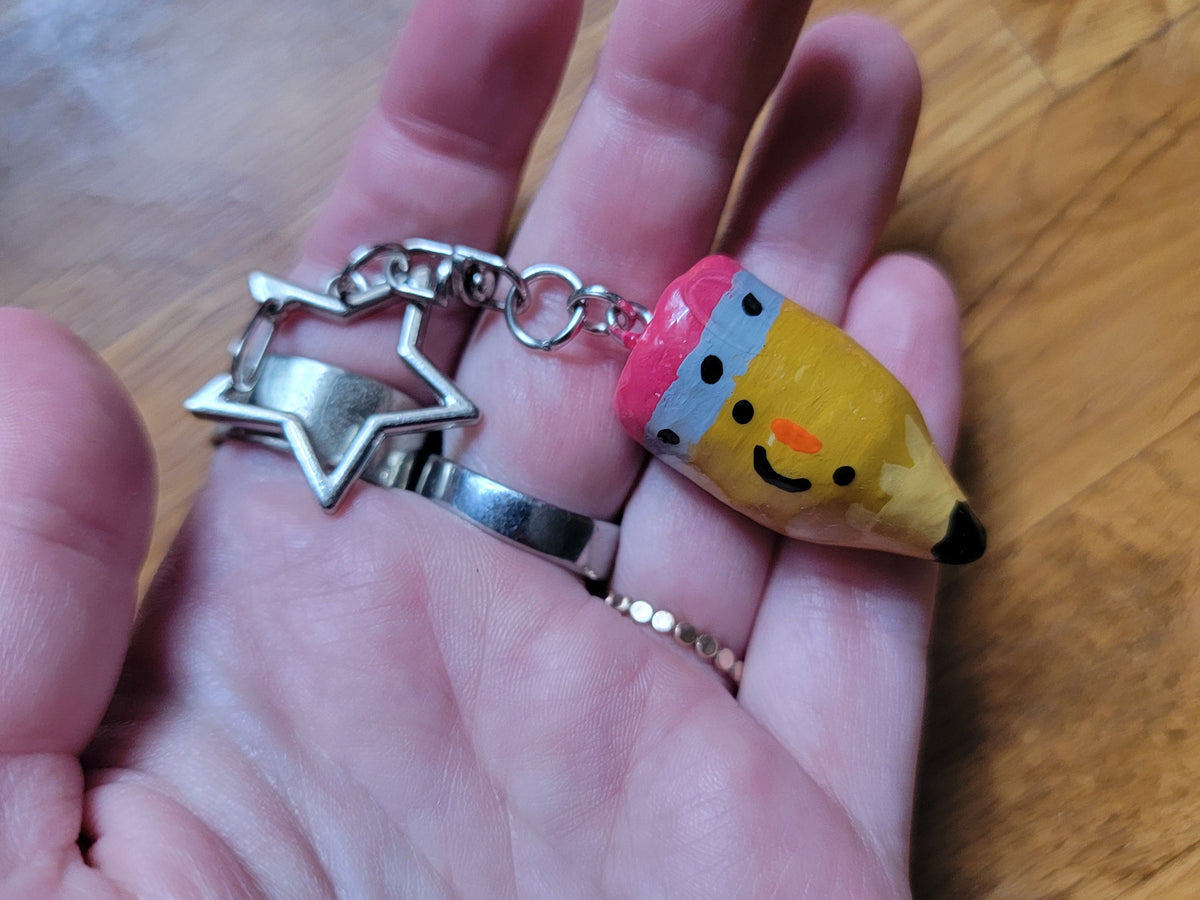 cute pencil keychain