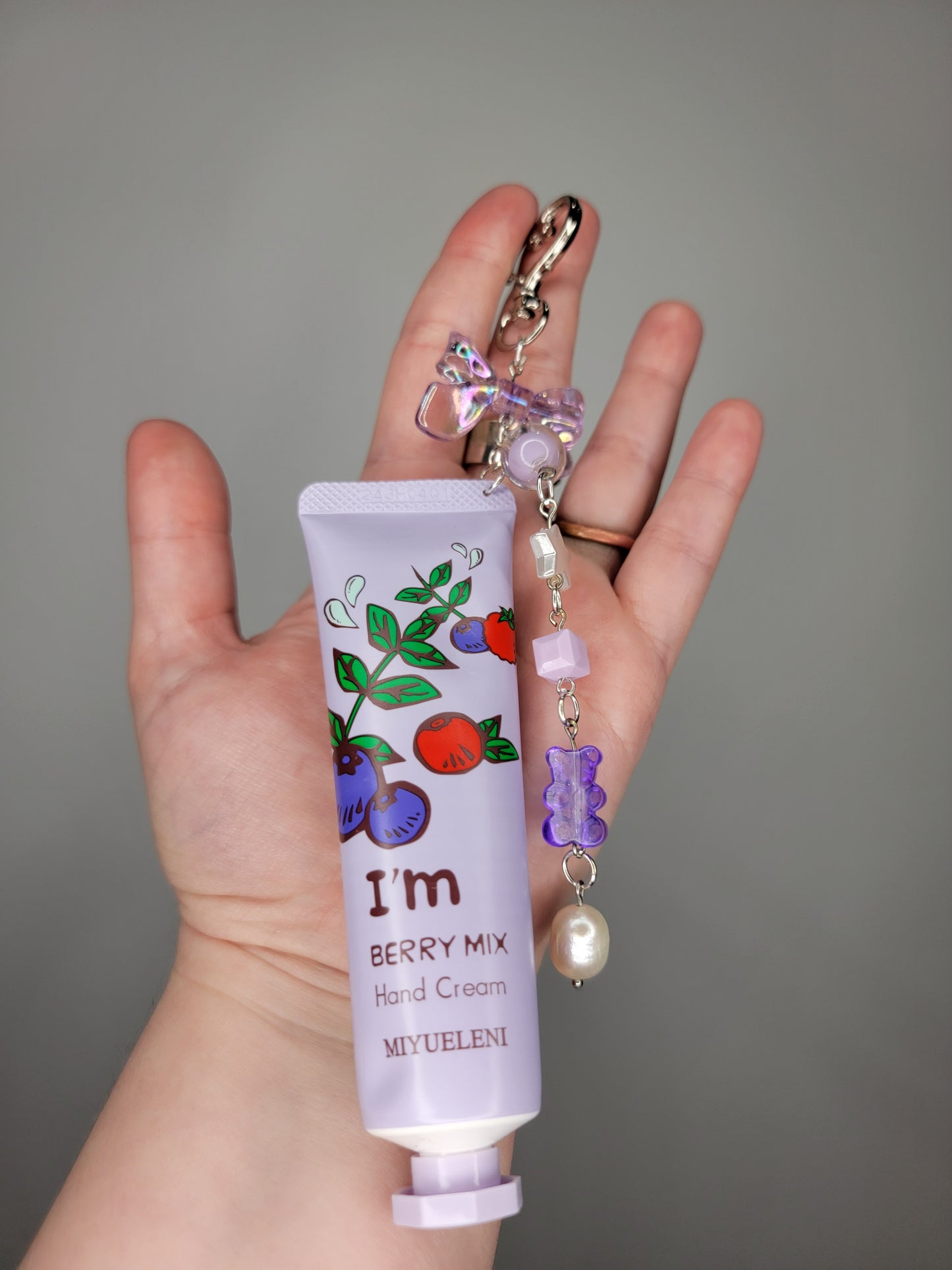 lotion charm keychain