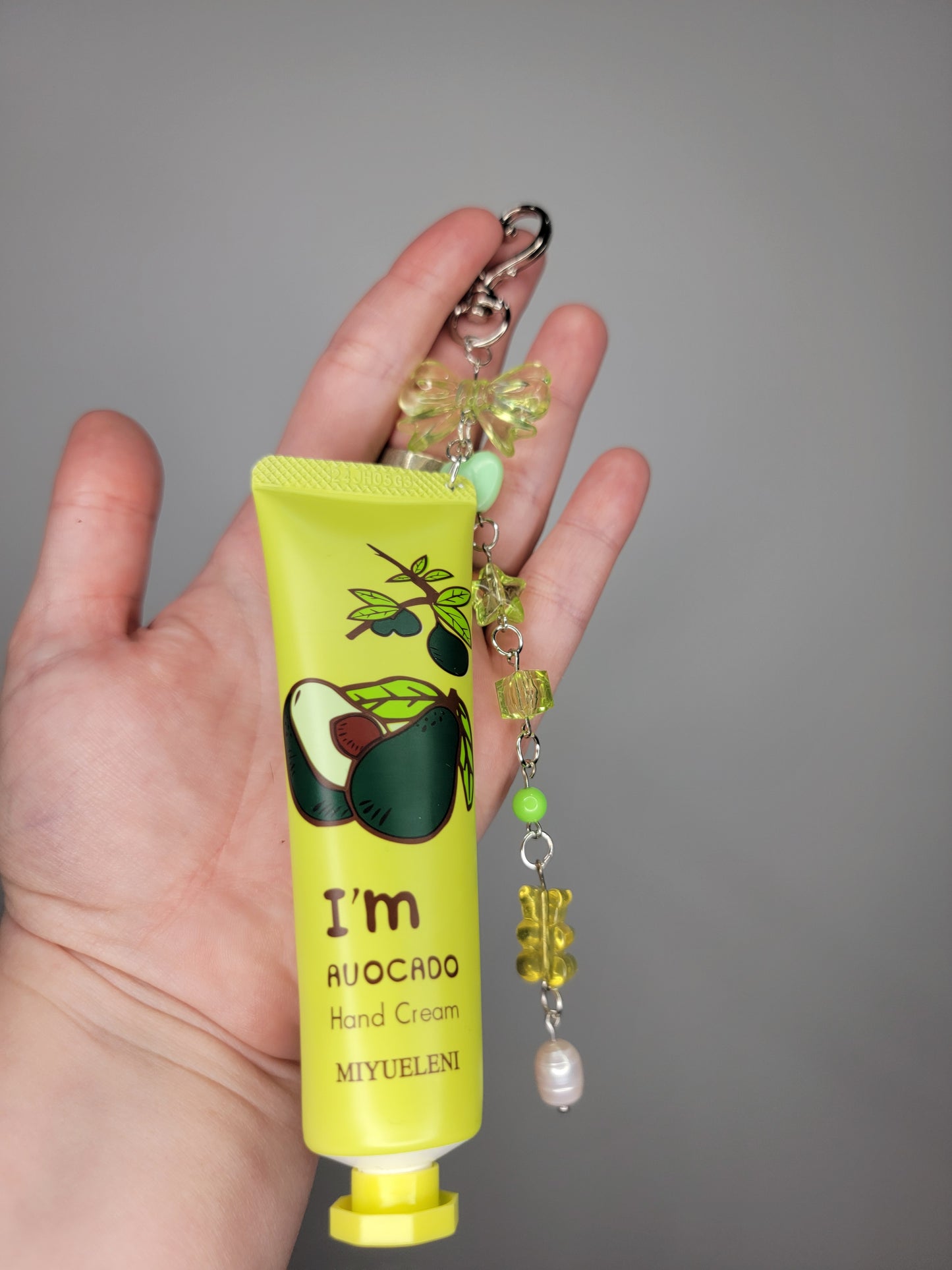 lotion charm keychain