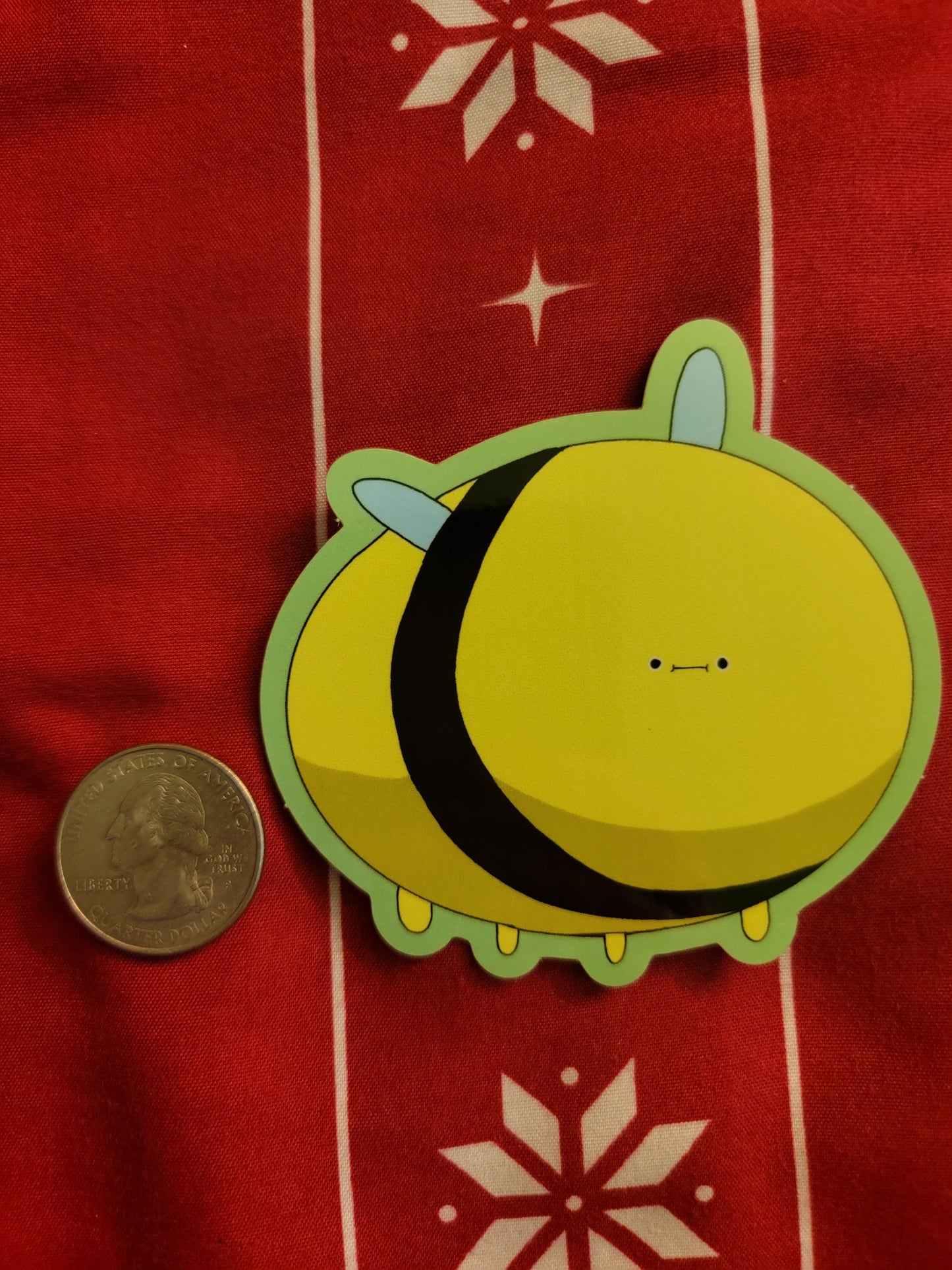 cute chunky bee sticker